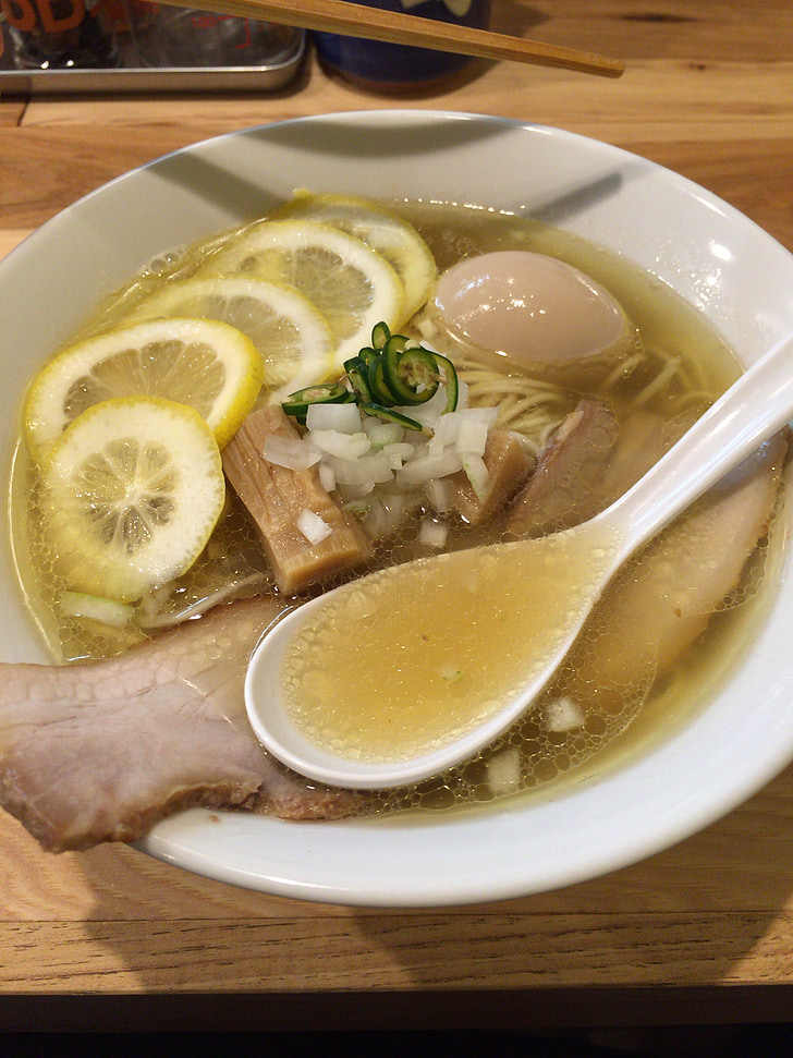 Ramen, лимон, чар Сиу, супа, Худ, Японски, кухня
