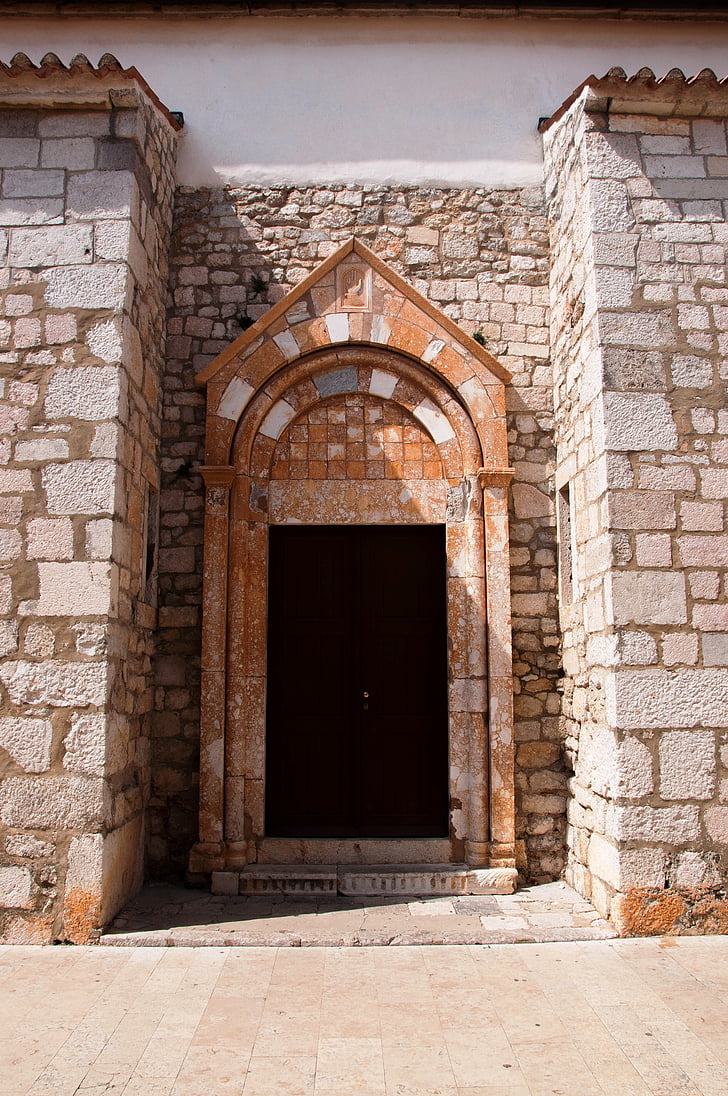 porta, Croàcia, Istria, d'agost, Borgo