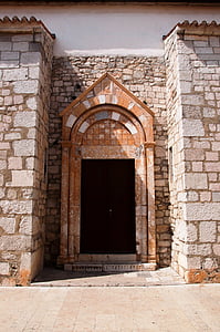 puerta, Croacia, Istria, Agosto, Borgo