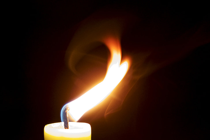 candle, flame, burn, light, wick, cozy, hot