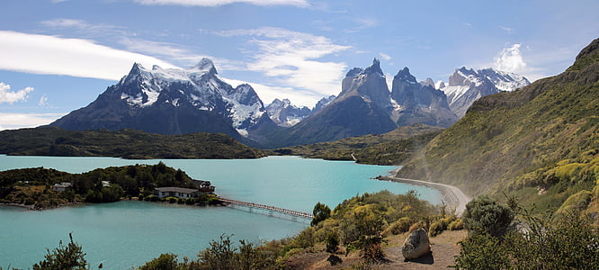 Torres del paine, Patagonia, Čīle, Torres, del, Paine, ainava