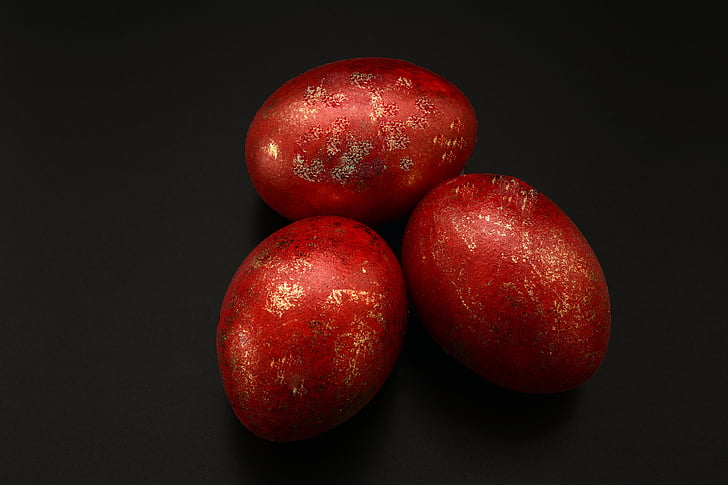 Великденски яйца, Великден, яйце, декорация, украса за Великден, Честита Великден, червен