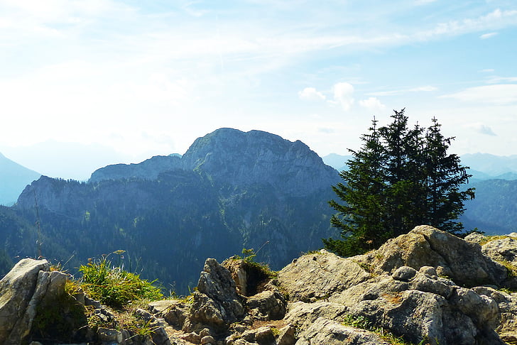 kõrge straußberg, alates selle Tegelbergi, Allgäu, Tegelbergi, Panorama, Alpine panorama, Bavaria