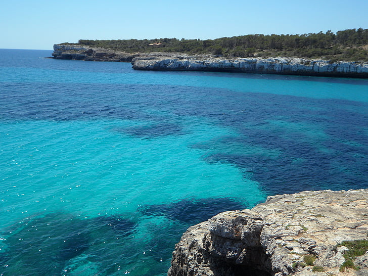 mediterrán, tengerpart, Holiday, tenger, természet, Mallorca, Dél