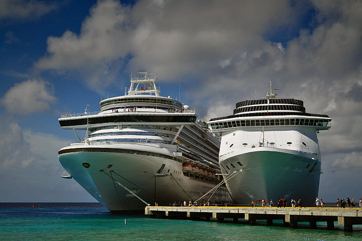 Cruise schepen, Caraïben, reizen, schip, Lake, Cruise, Oceaan