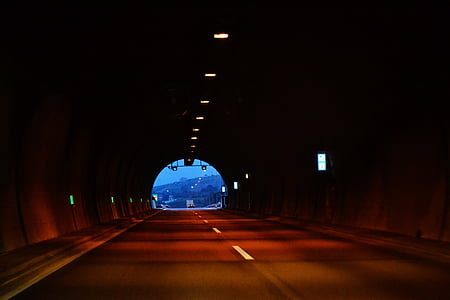 tunnel, light, light at the end of the tunnel, dark, end, hope, corridor