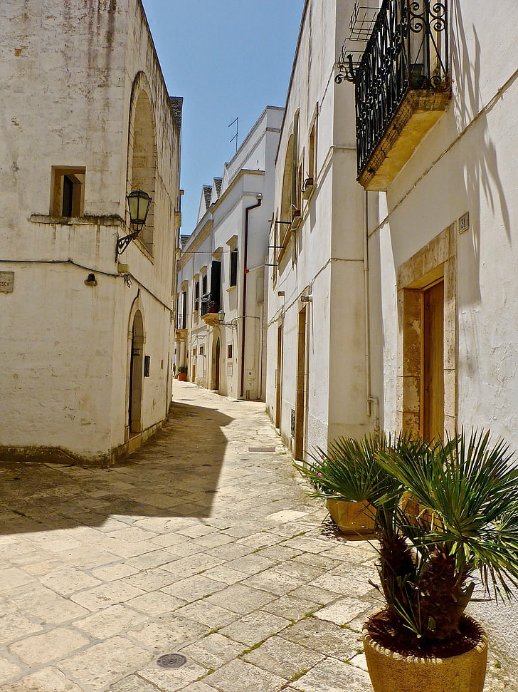 alley, narrow, urban, pavement, street, italy, passage