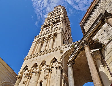 dioakletianpalast, Croatie (Hrvatska), Église, steeple, Split, l’Europe, bâtiment