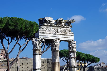 Roma, fori imperiali, Italija, archeologija, per dei fori imperiali, senovės Roma, Foro romano