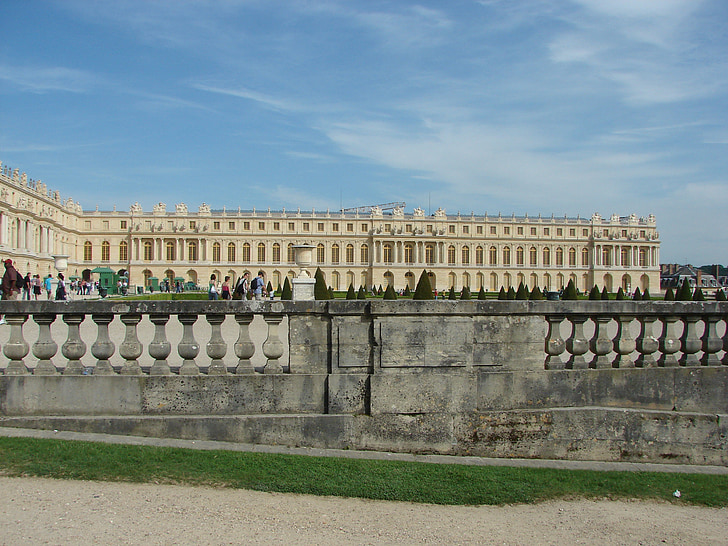 Versailles, slott, arkitektur, Frankrike, trädgård