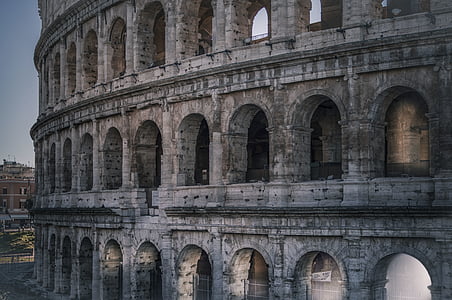 architecture, building, infrastructure, landmark, colosseum, arch, no people