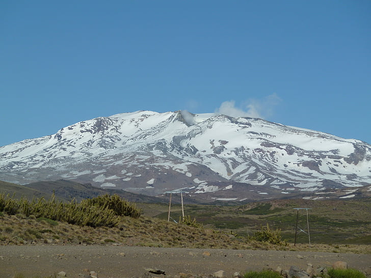 Argentína, vulkán, copahue, Andok, hó, Steam, Patagónia