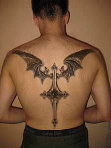 tetovanie, muž, presunúť, muži, ľudia, dospelý, muži