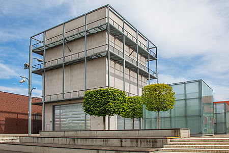 Ludwigsburg, Németország, Film Akadémia, építészet, Akadémia, téglalap, Square, design