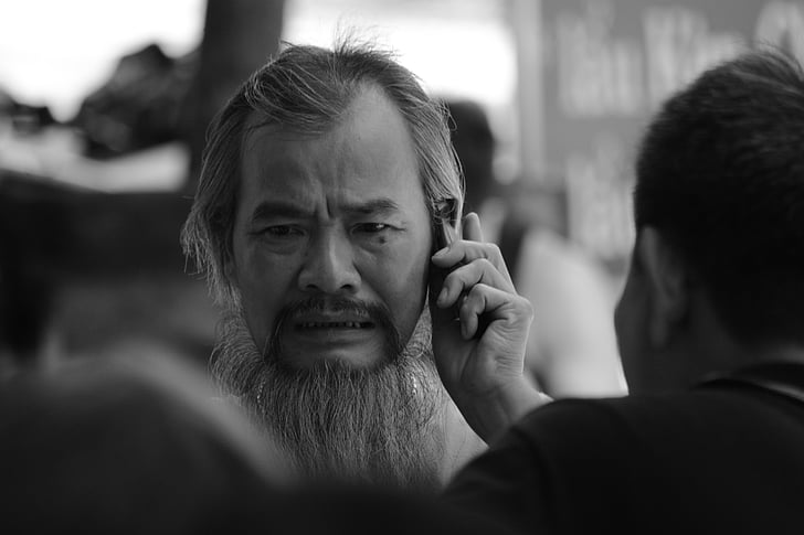 Asie, Vietnam, Smartphone, muž