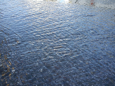 acqua piovana, asfalto, onda, flusso, acqua, splendente, struttura