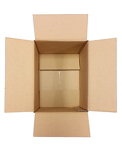 caixa, papelão ondulado, embalagens, caixa, cartão, do transporte, contêiner