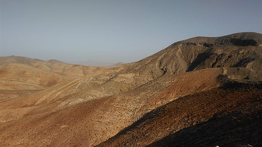 Fuerteventura, planine, Kanarski otoci, divlji krajolik, je nenaseljen, pustinja, Vulkanski