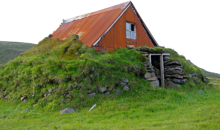 Chalet, IJsland, ruïne
