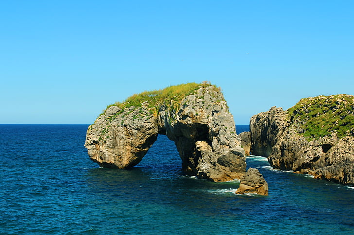 Costa, Castro, Cliff, Asturias, Ocean, Rocks