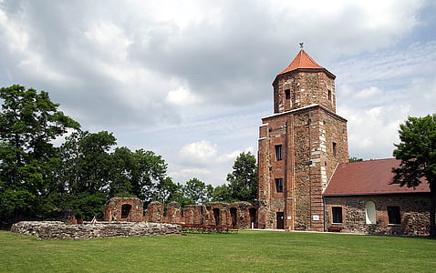 Castle, styrkelse af, fæstning, Toszek, Polen, monument, arkitektur