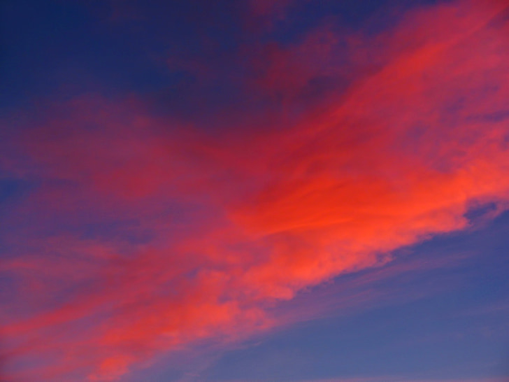 Восход, небо, Облако, облака, Cloudscape, цвета, красный