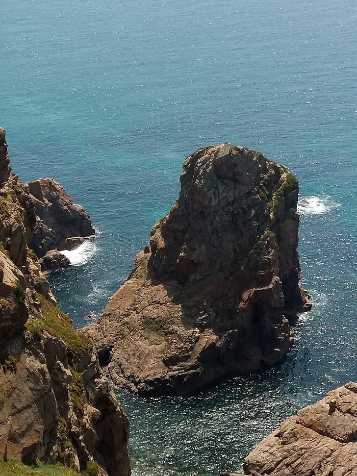 the cliffs, lisbon, portugal, sea, coastline, nature, cliff
