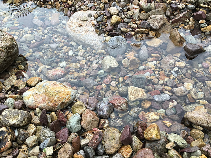 물, 조약돌, 맑은, 바위-개체, 자연, 페 블, 돌-개체
