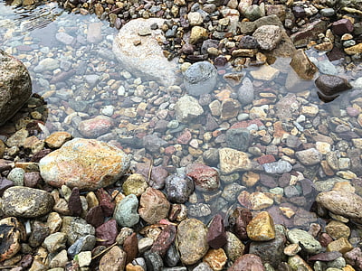 água, calçada, Claro como cristal, Rock - objeto, natureza, seixo, pedra - objeto