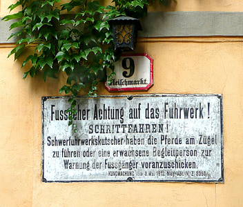 щит, пътен знак, исторически, Виена, улица знак, пътен знак, warnschild