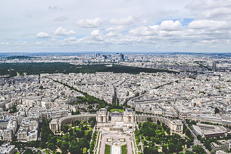 Luchtfoto, het platform, gebouwen, kapitaal, stad, stadsgezicht, Frankrijk