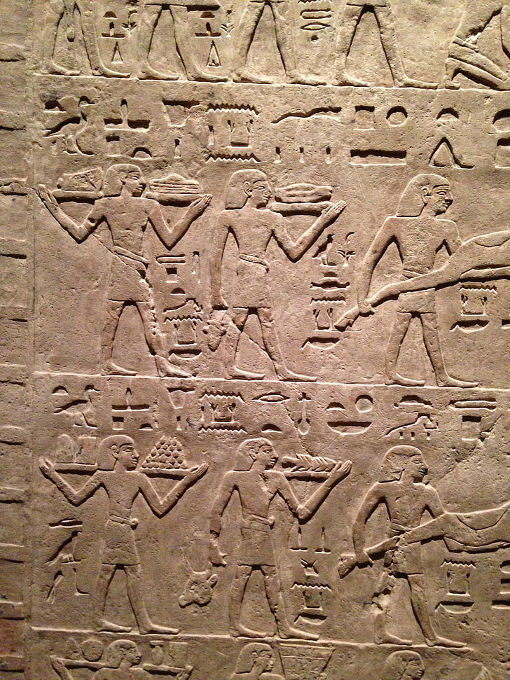 hieroglif, Mesir, batu, tekstur, Museum, patung, menulis