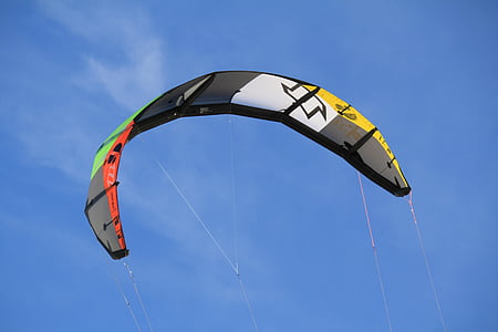 Kite, Kiten, Bildschirm, fliegen, bunte, Wassersport, Himmel