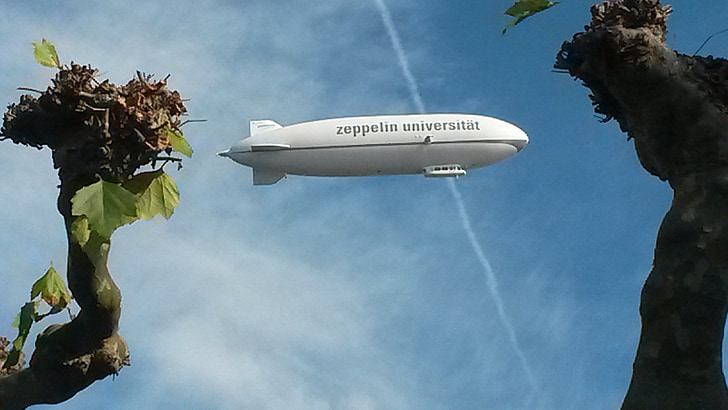 Zeppelin, dirižablis, dangus, Bodeno ežeras, plūdė, Frydrichšafenas, balionas