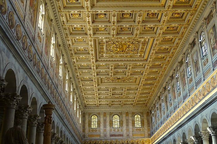 Italien, Rom, Basilika, Papale San Paolo Fuoi le Mura, Kirche, historisch, Architektur