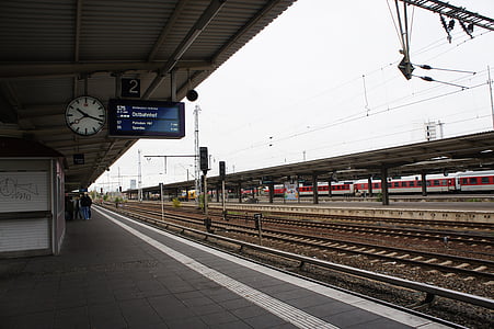 Berlin, station, Métro, transport, train, chemin de fer
