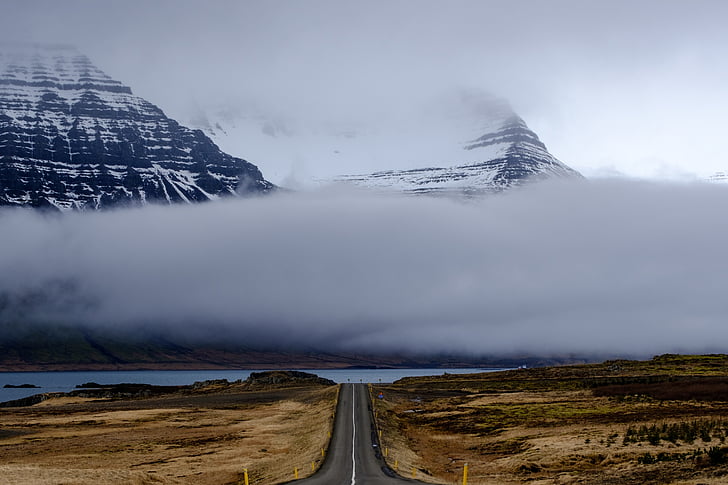 Hora, Highland, zataženo, obloha, Summit, hřeben, krajina