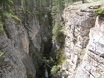 Quebrada, de Bach, Cañón, Canadá, bosques, naturaleza, Rock - objeto