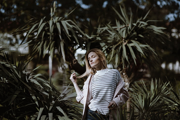 green, trees, plant, nature, outdoor, people, girl