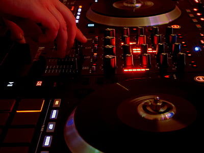 DJ, glazba, disko, zabava, stranka, oprema, zvuk