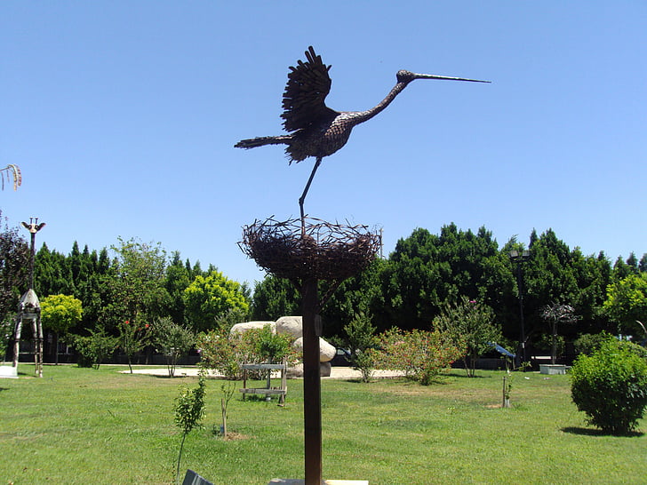 iron art, stork, master the art of, bird, nature, animal, outdoors