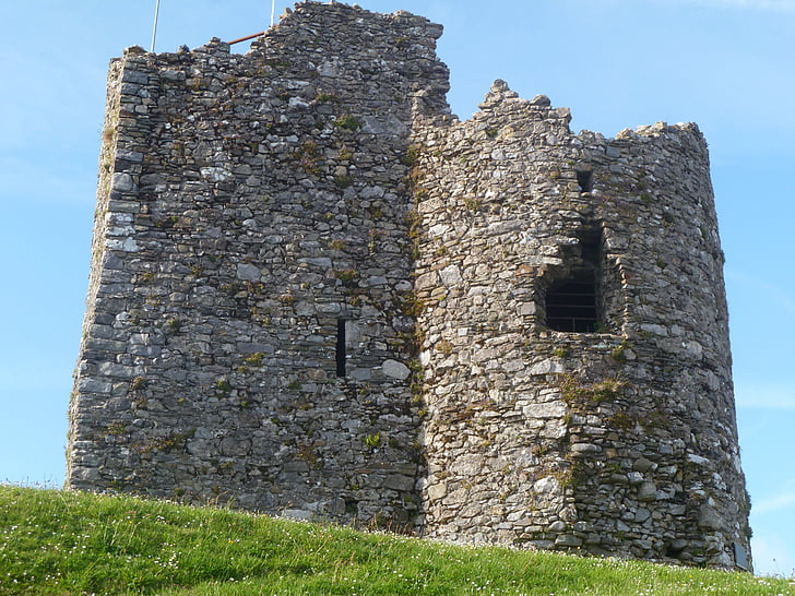 Castle, régi, történelem, torony, épület, Tenby castle