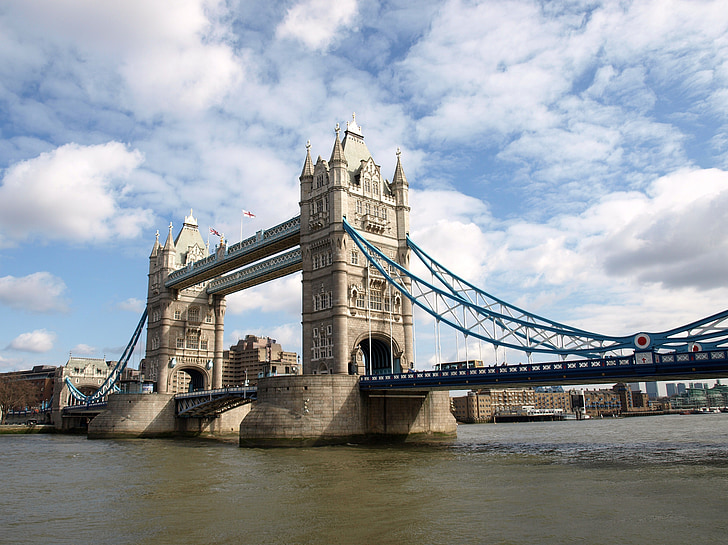 Tower bridge, London, Thames, England, arkitektur, landmärke, Storbritannien
