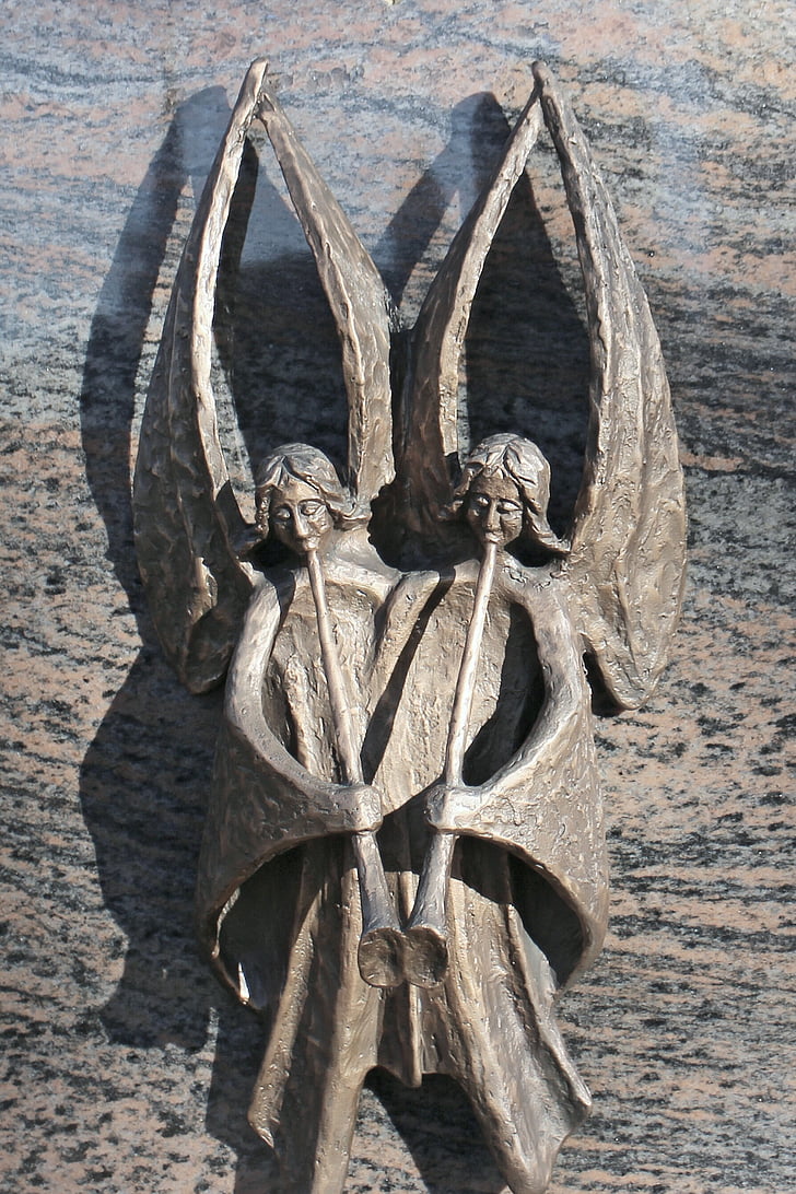 Статуята, скулптура, бронз, Ангел, хармония, фигура, крило