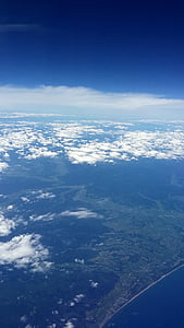 Hokkaido, cel, núvol, blau