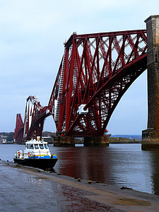 мост, Шотландия, вода, пейзаж, британски, шотландски, пътуване