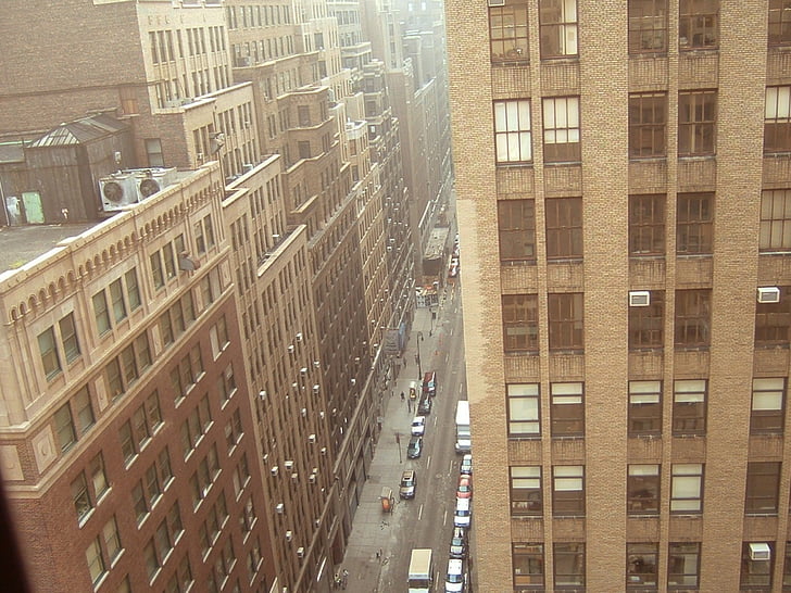New york, Windows, bygninger, udvendig