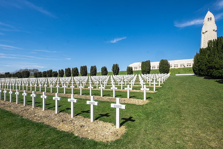 Frankrike, Verdun, kriget, monumentet, Memorial, minne, soldater