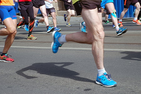 Uruchom, Sport, zdrowie, stopy, mięśnie, Miasto, wyścig