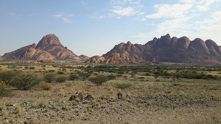 spitzkoppe, Namibie, Namib, Afrika, poušť, krajina, Příroda